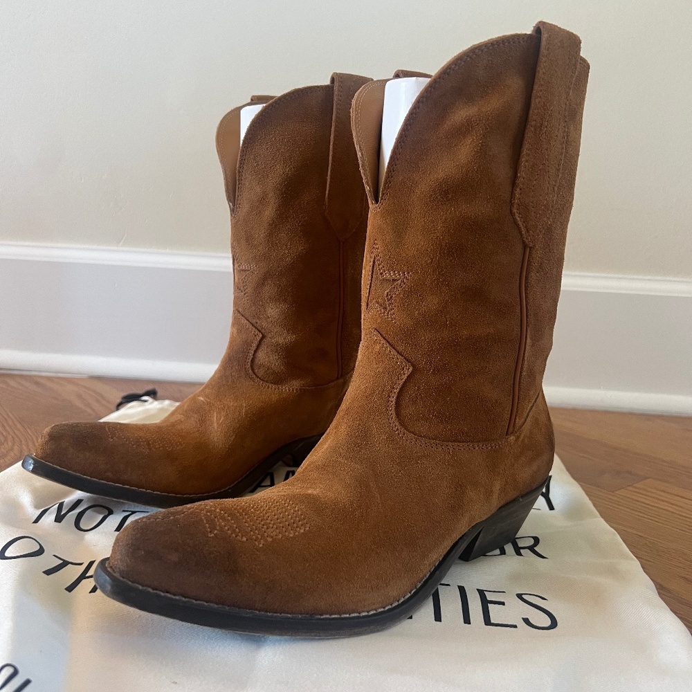 Golden Goose Brown Suede Heeled Boots